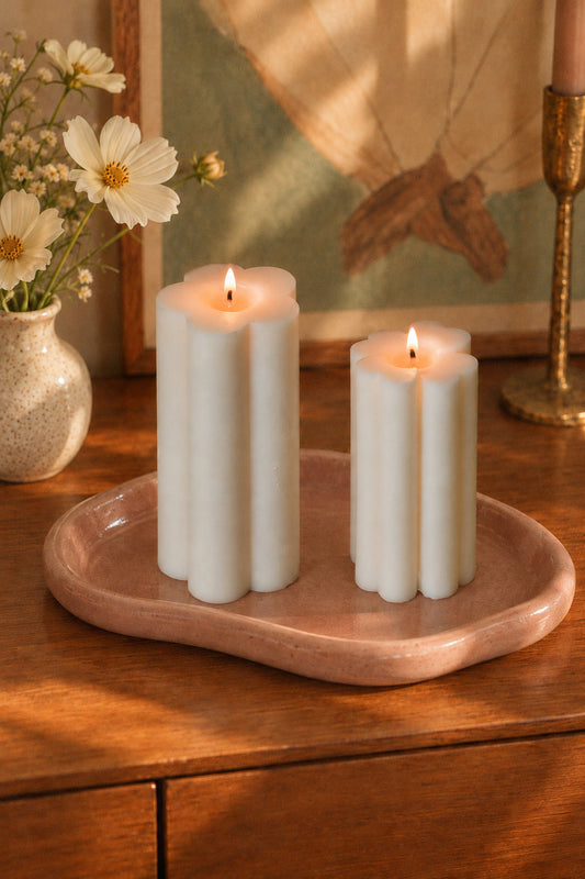 Cherry Blossom Pillar Candle