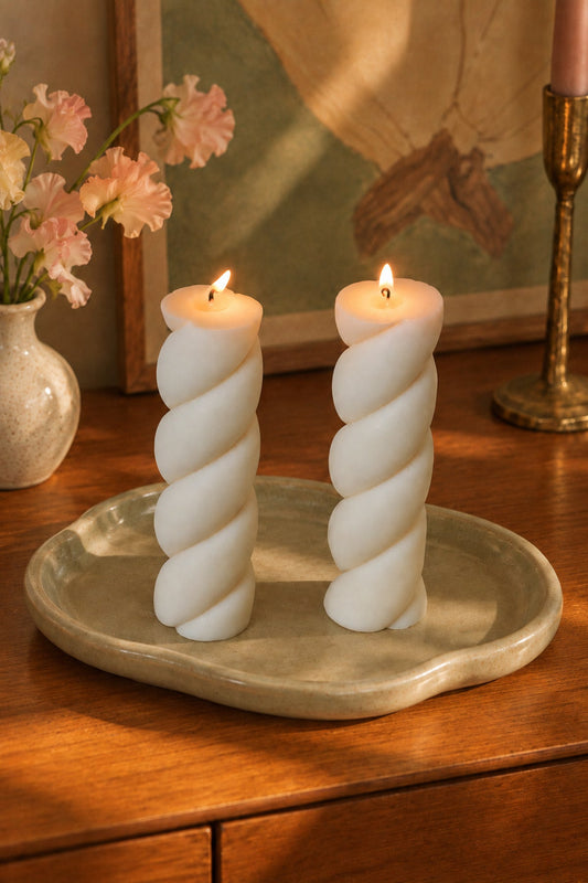 Marshmallow Shaped Pillar Candle