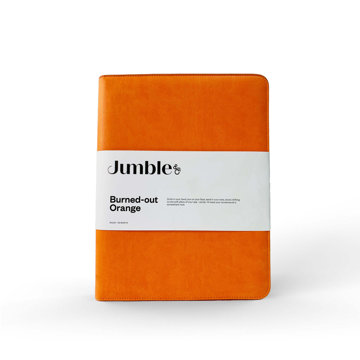 Intentus Organiser A4 PU Leather-Like Folder with Ruled Refill Pad