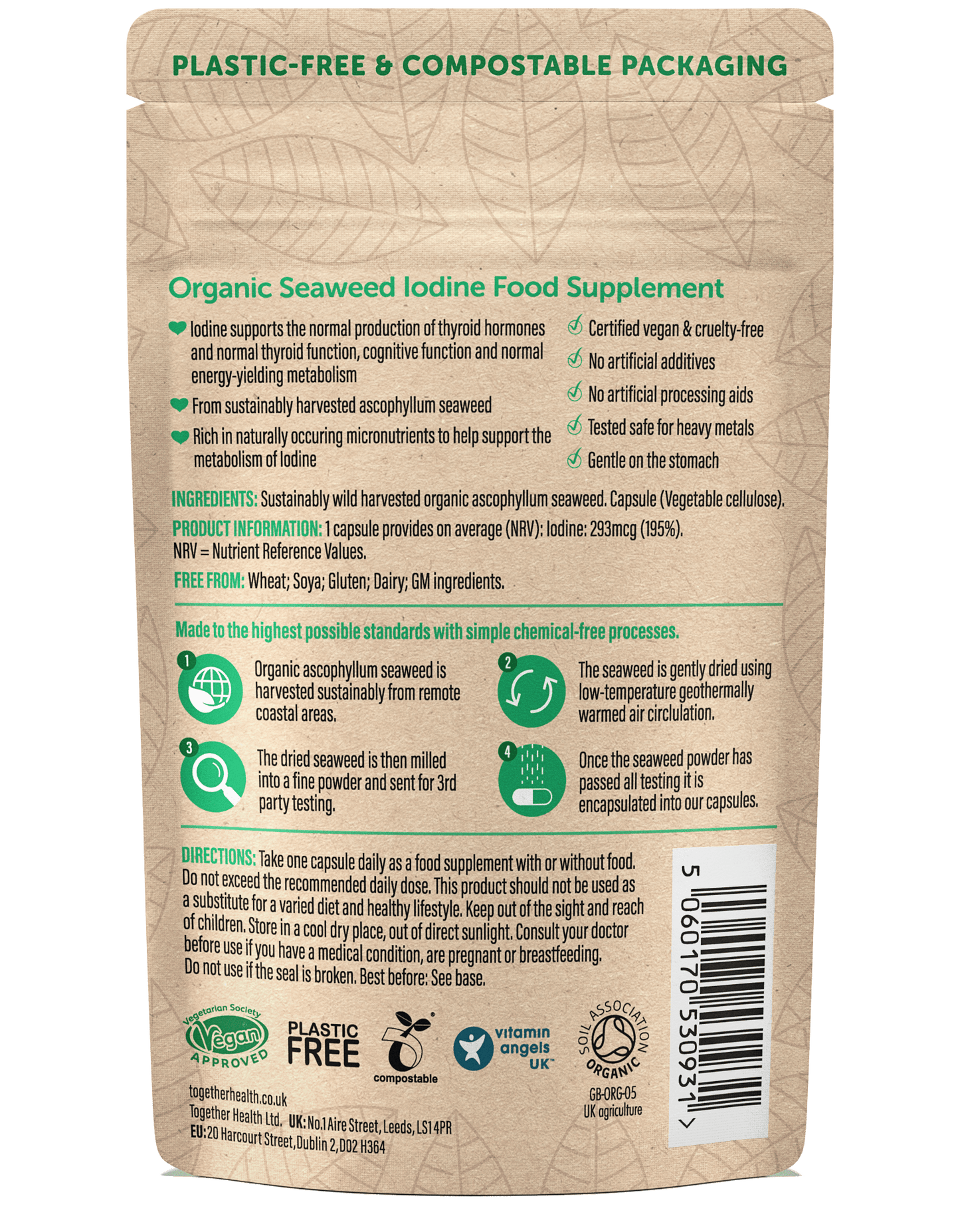 Iodine Supplement – Organic – 30 Capsules