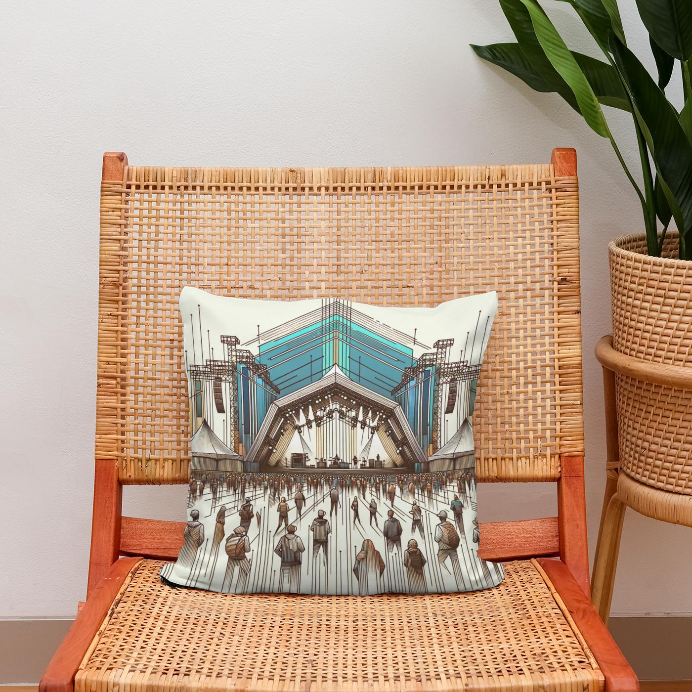 Modern Beats Cotton Cushion