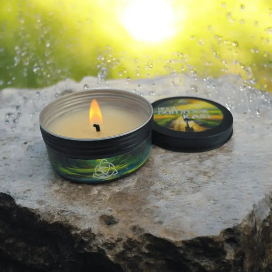 Irish Summer Rain- Atmospheric Tin Candle
