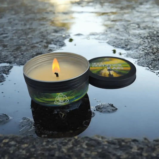 Irish Summer Rain- Atmospheric Tin Candle