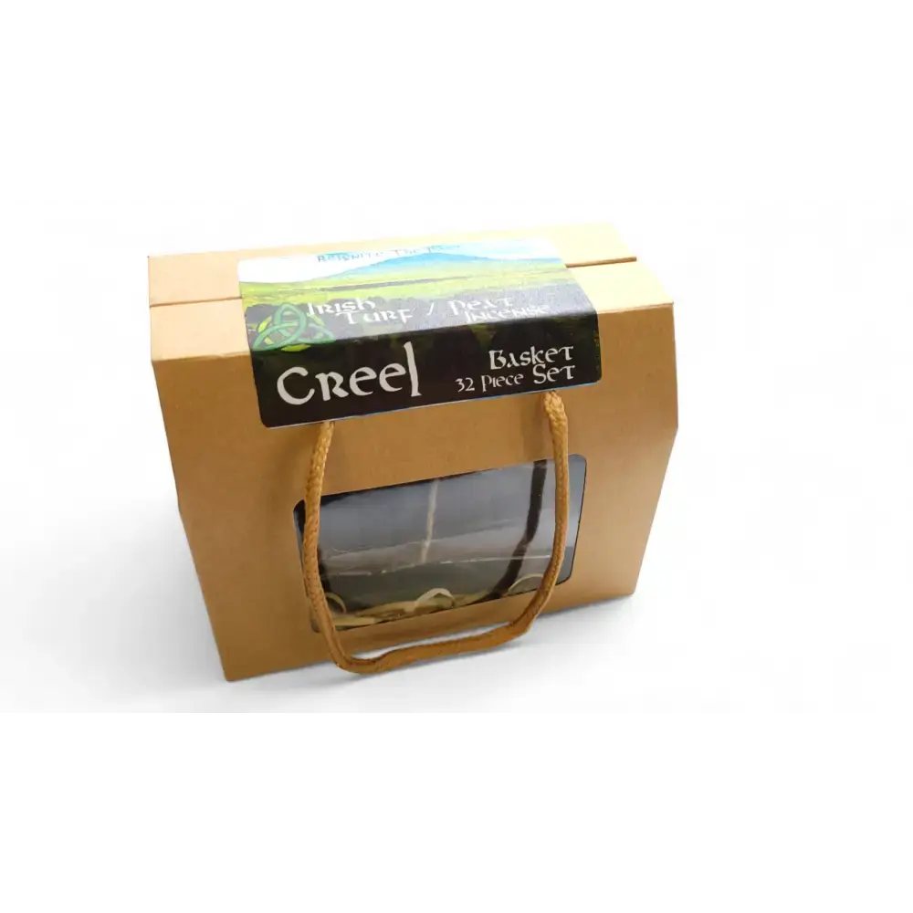 Irish Turf / Peat Incense 'Creel' Basket Set (24 pc) - The smell of Ancient Ireland