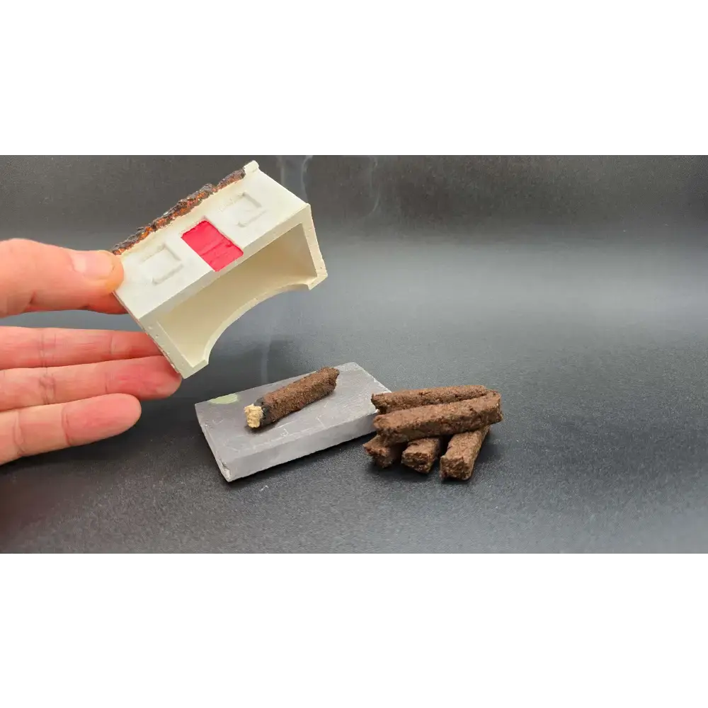 Irish Turf / Peat Incense Smoking Cottage Set