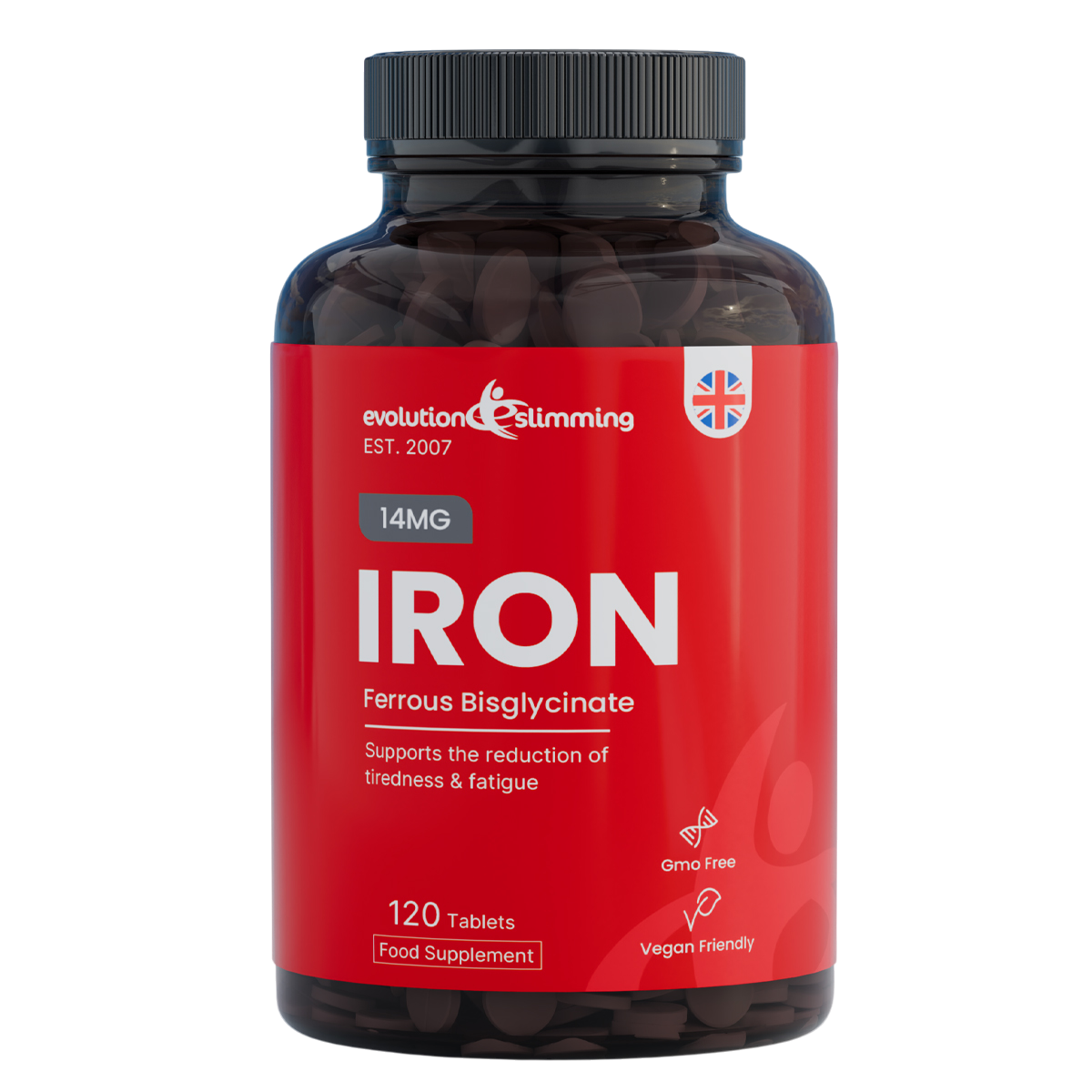 Iron Ferrous Bisglycinate 14mg - Gentle Iron Supplement for Enhanced Absorption