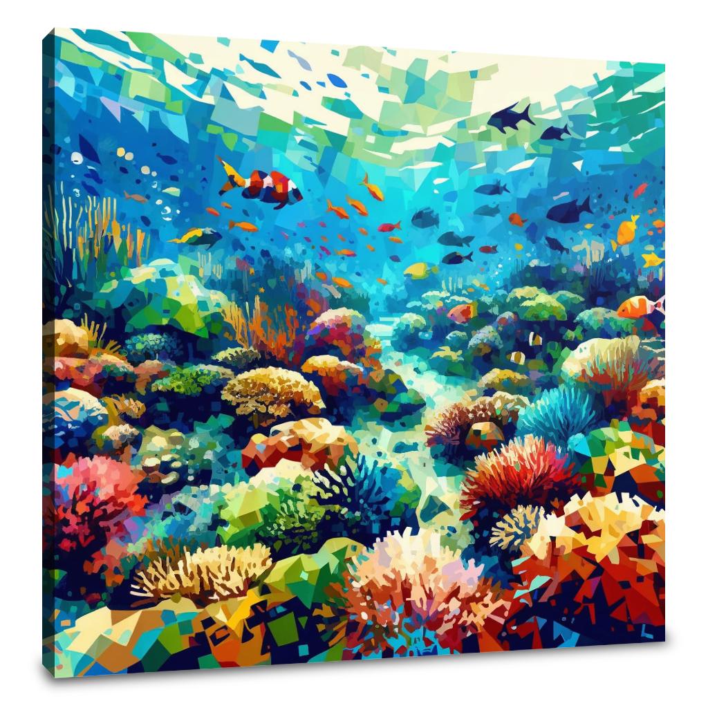 Great Barrier Reef Abstract Canvas