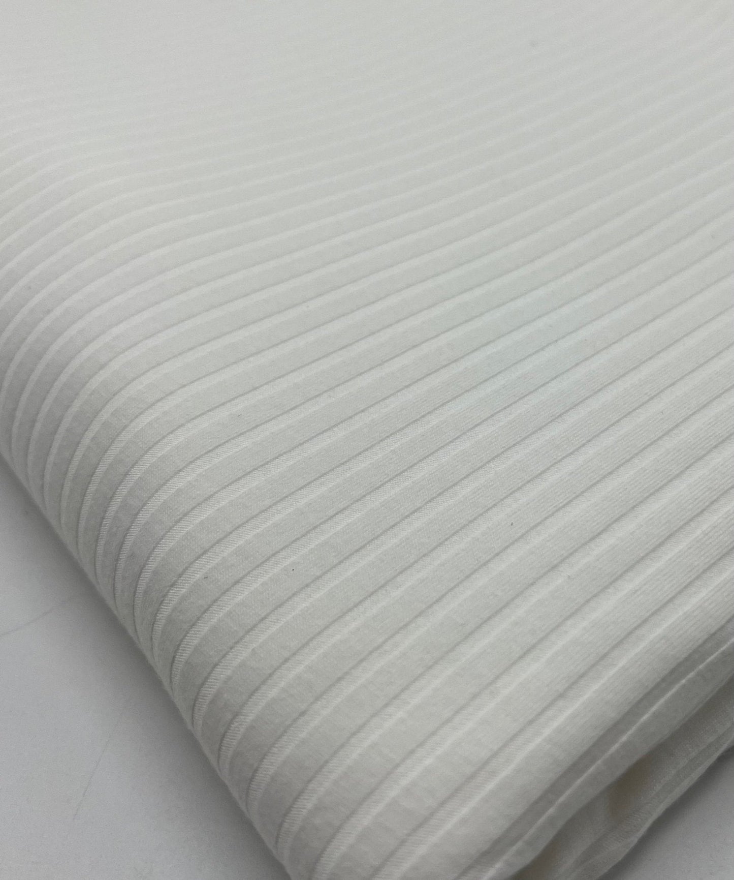 Ivory 8x4 Wide Rib Stretch Fabric