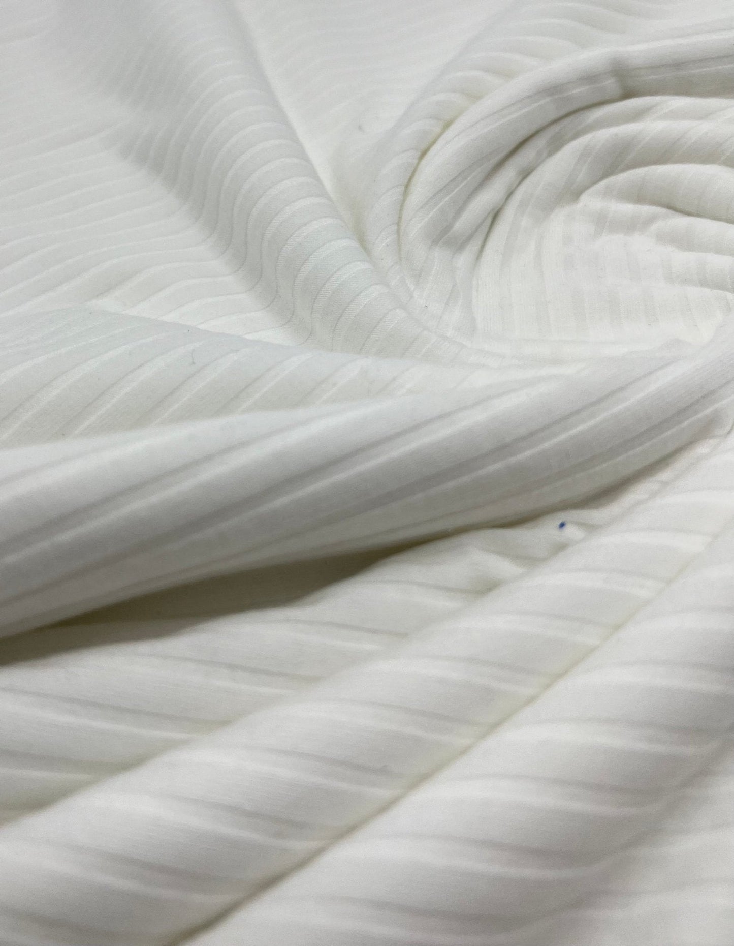 Ivory 8x4 Wide Rib Stretch Fabric
