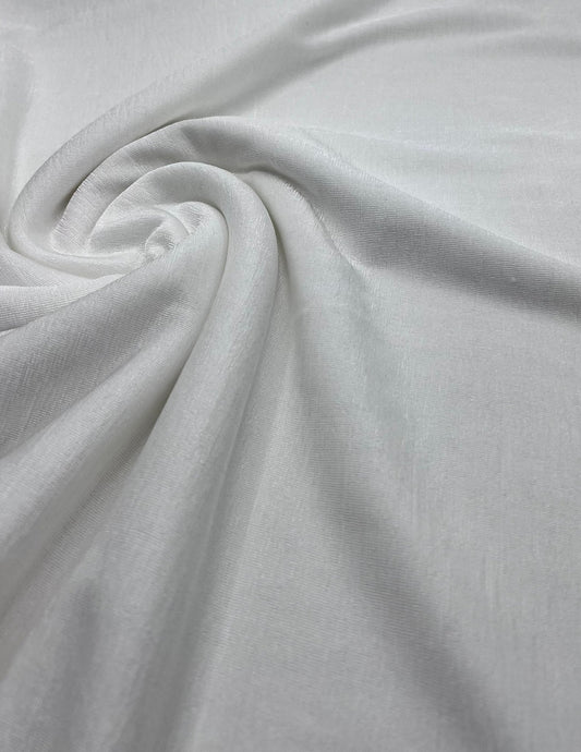 Ivory Acetate Slinky 4 Way Stretch Fabric
