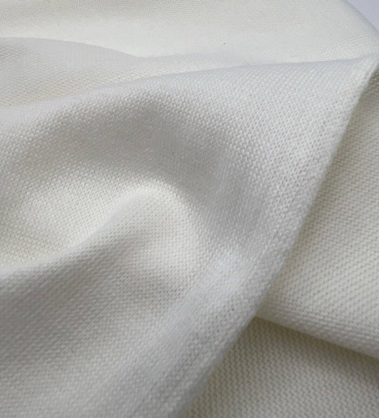 Ivory Melange Knit Stretch Fabric