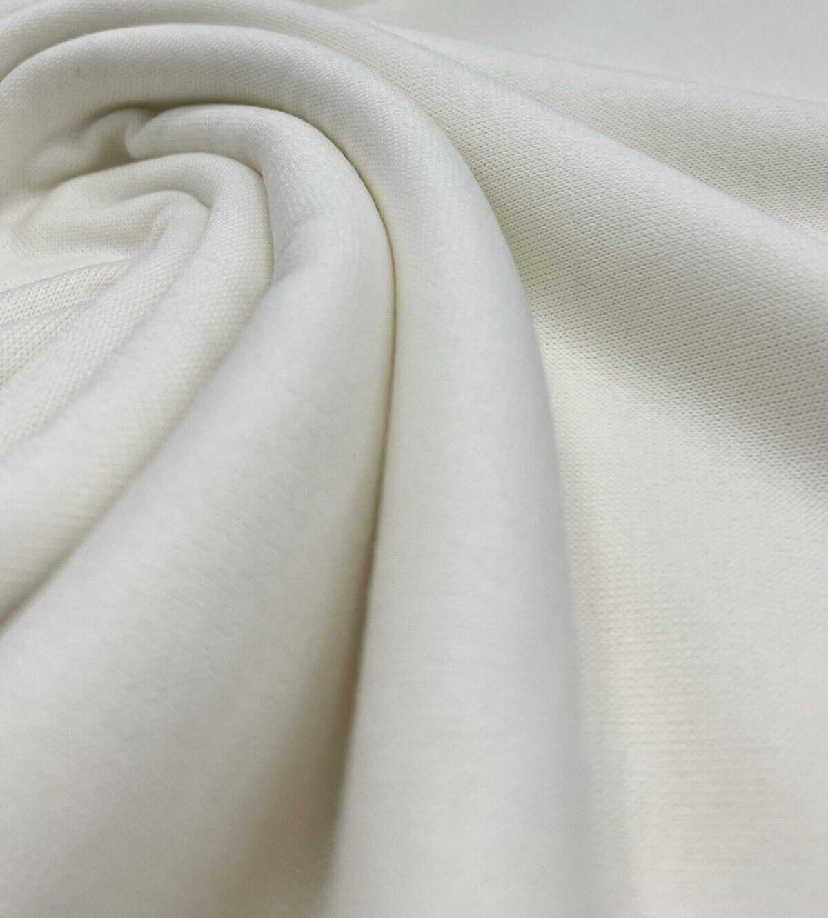Ivory Melange Knit Stretch Fabric