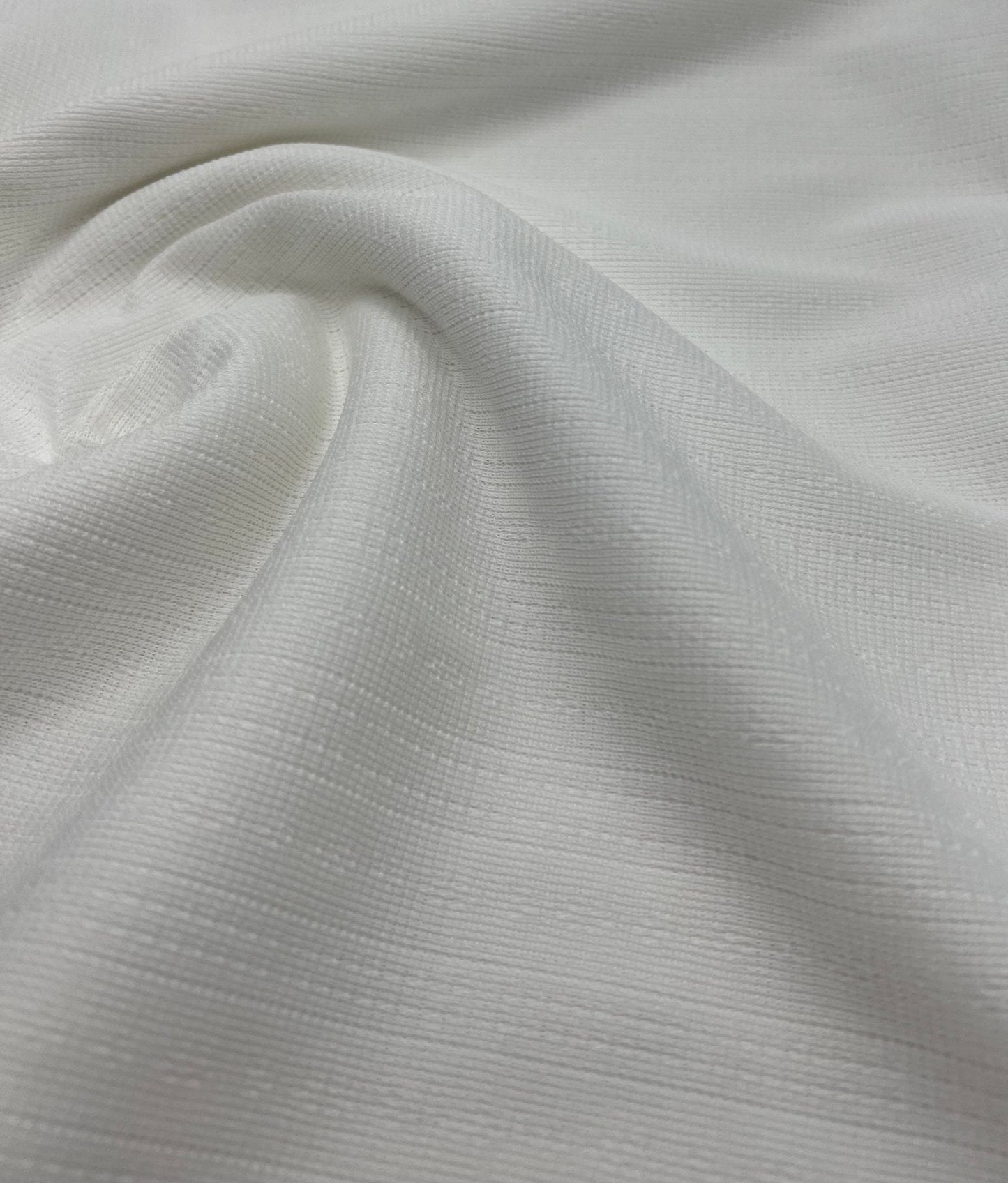 Ivory Pointelle Stretch Fabric 2 Way Stretch Fabric