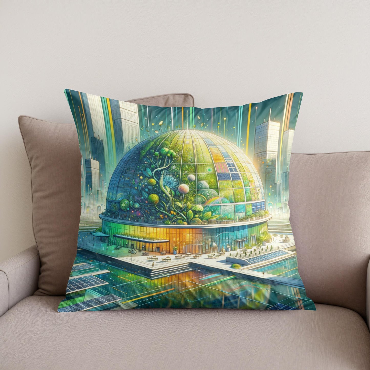Future Greensphere Cotton Cushion