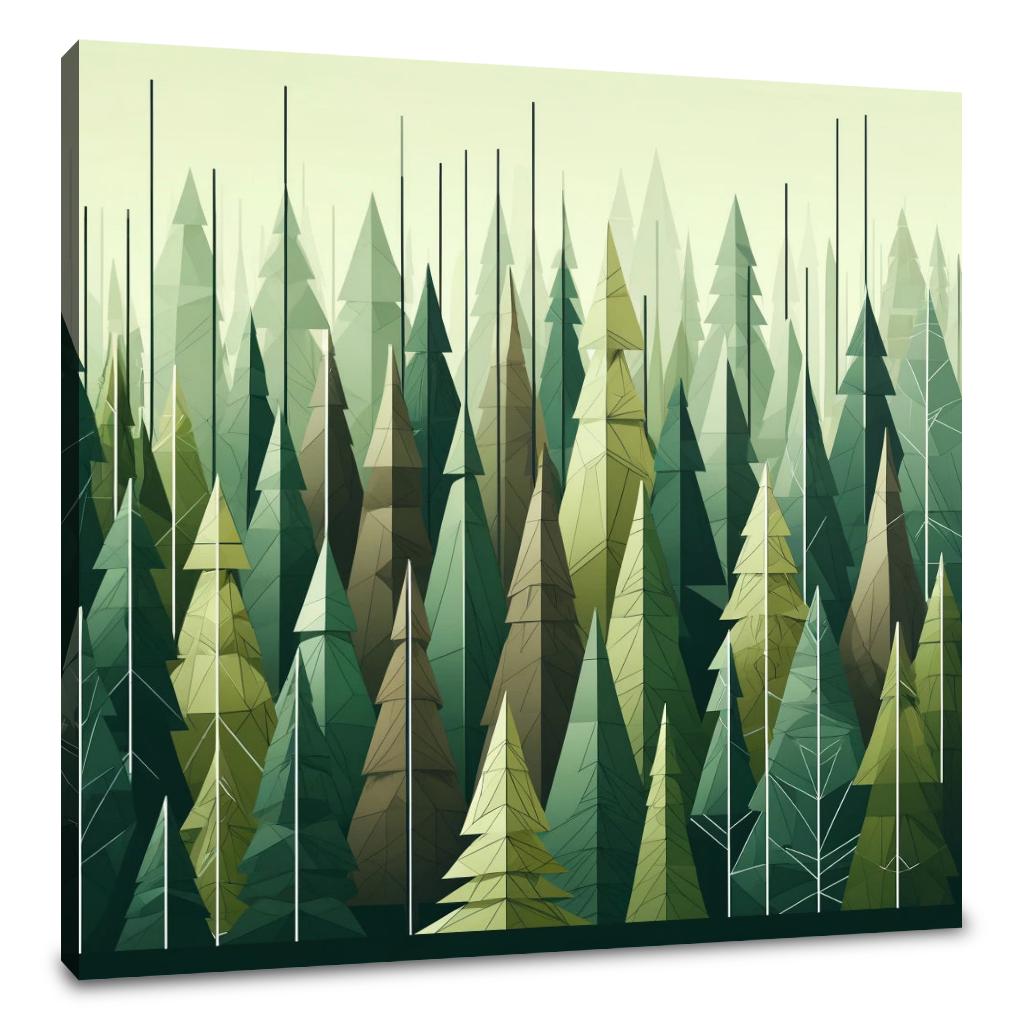 Forest Geometry Canvas