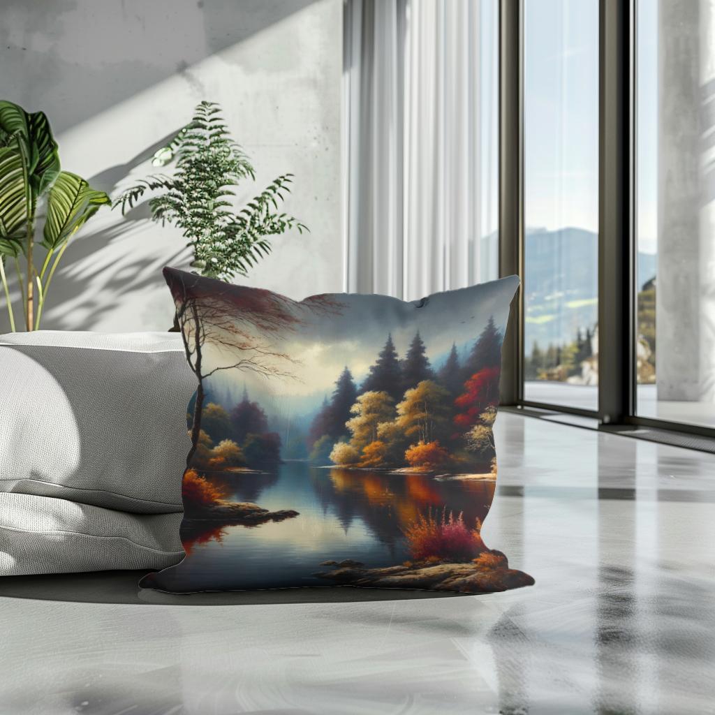 Autumn Tranquility Cotton Cushion
