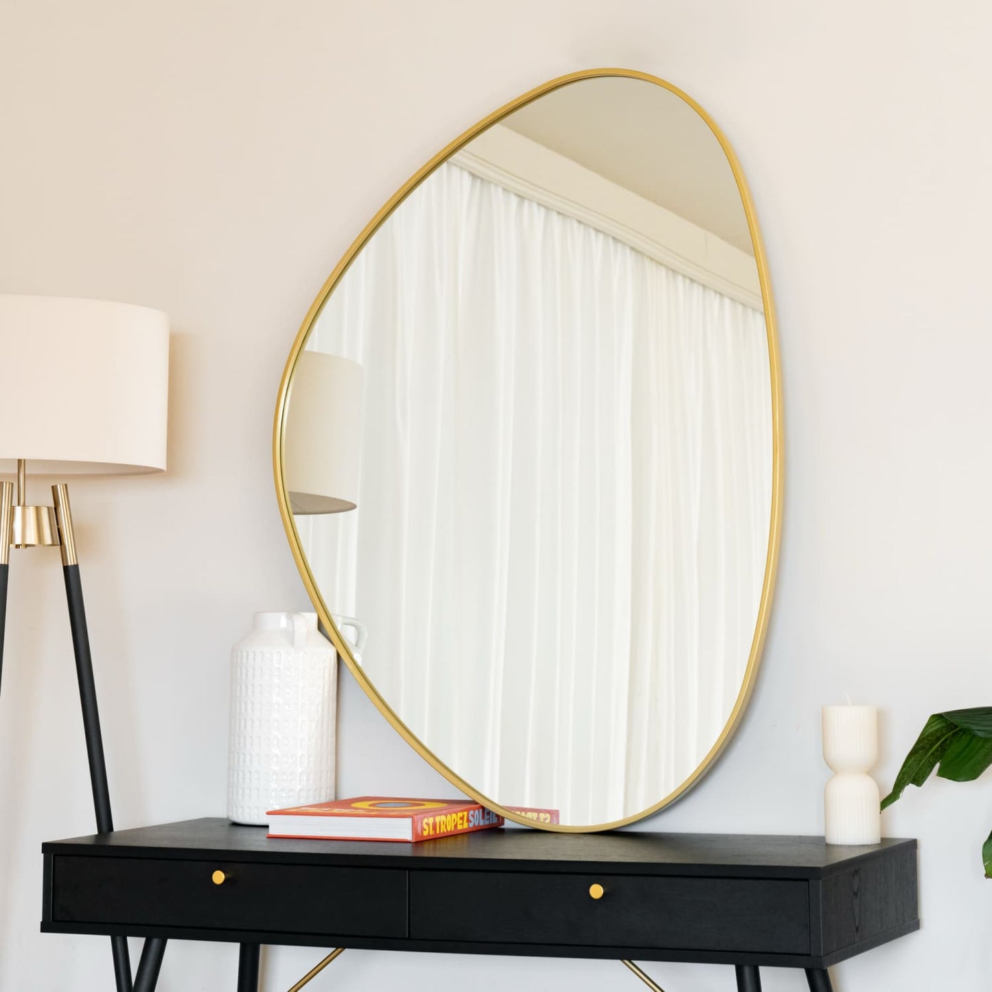 Izumi - Gold Metal Irregular Mirror - 120cm x 90cm
