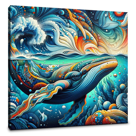 Whale Pop Fusion Canvas