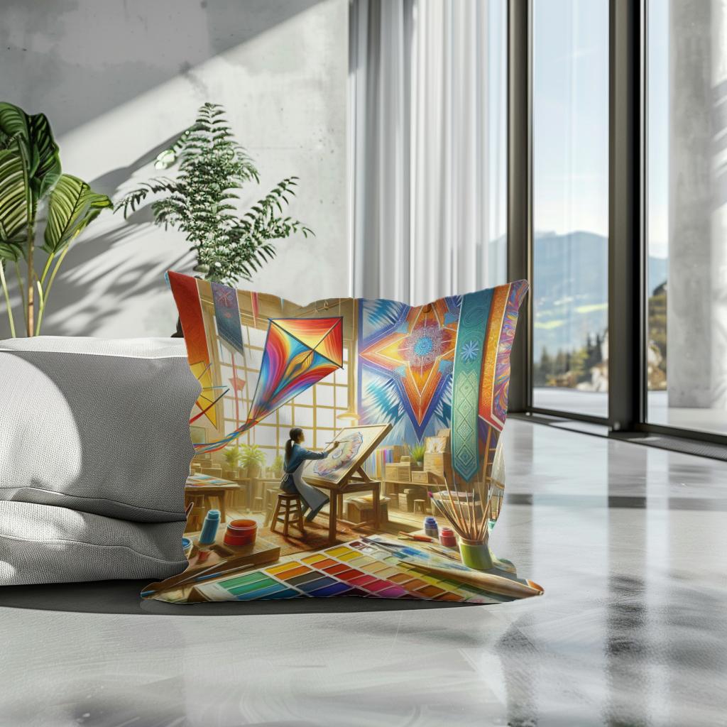 Artisan's Flight Cotton Cushion