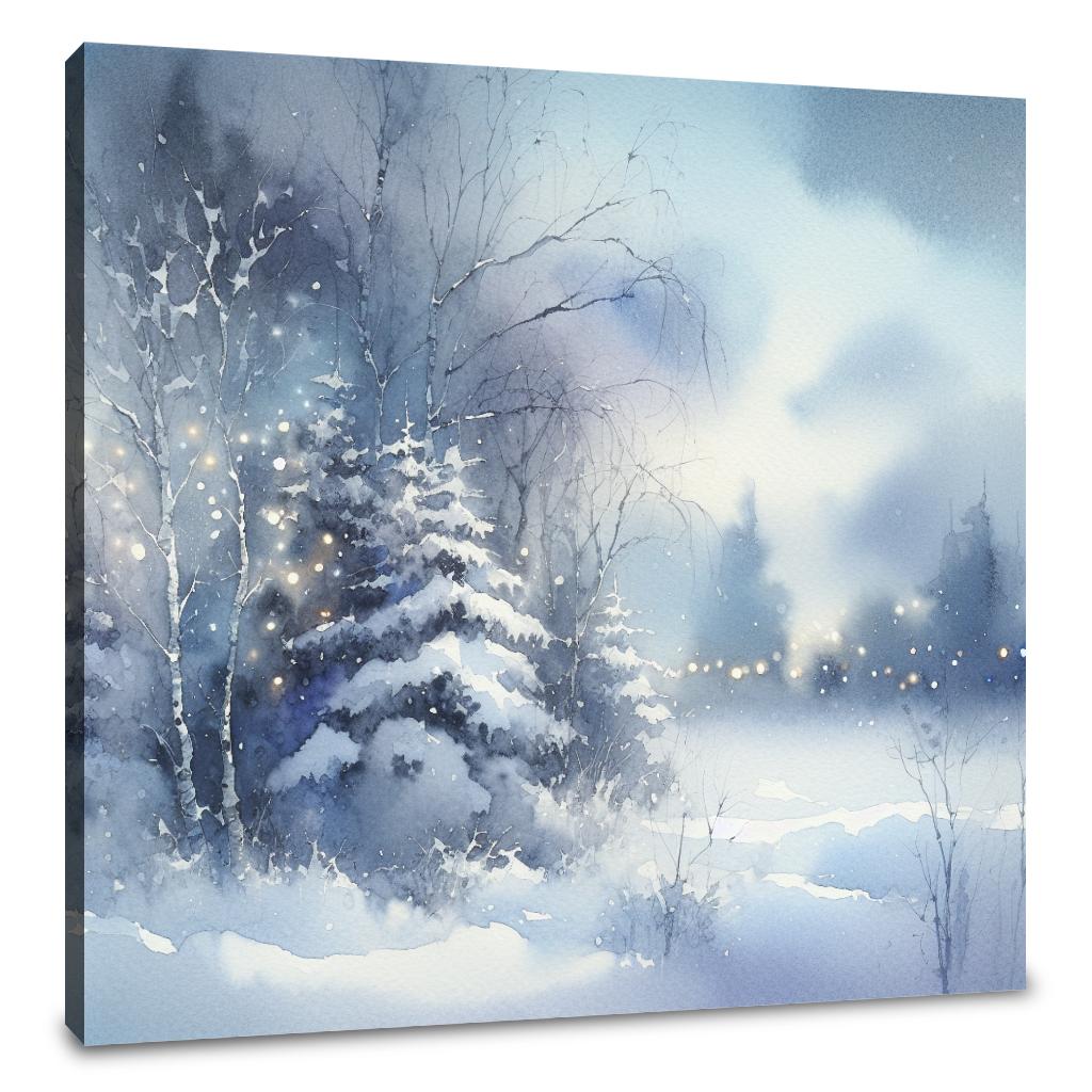 Winter's Melancholy Solitude Canvas