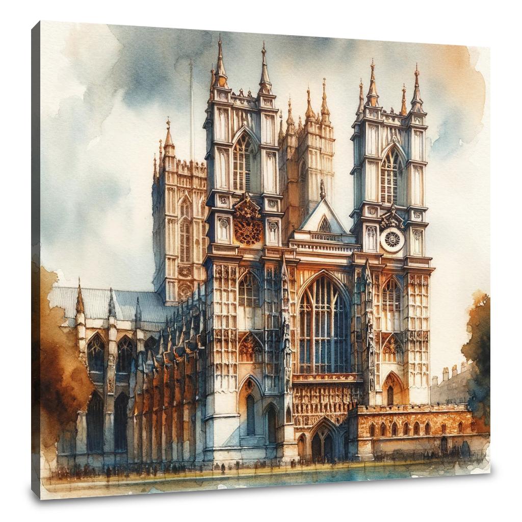 London Westminster Abbey Warmth Canvas