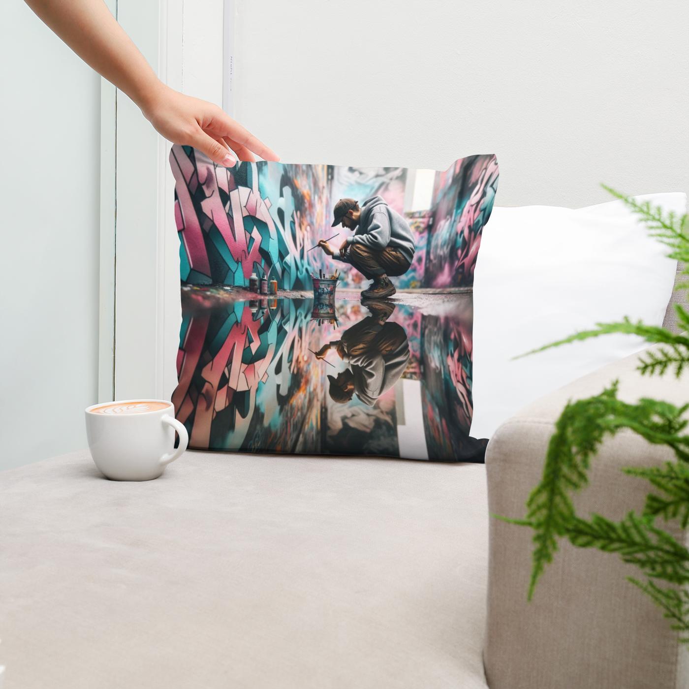 Urban Reflections Cotton Cushion