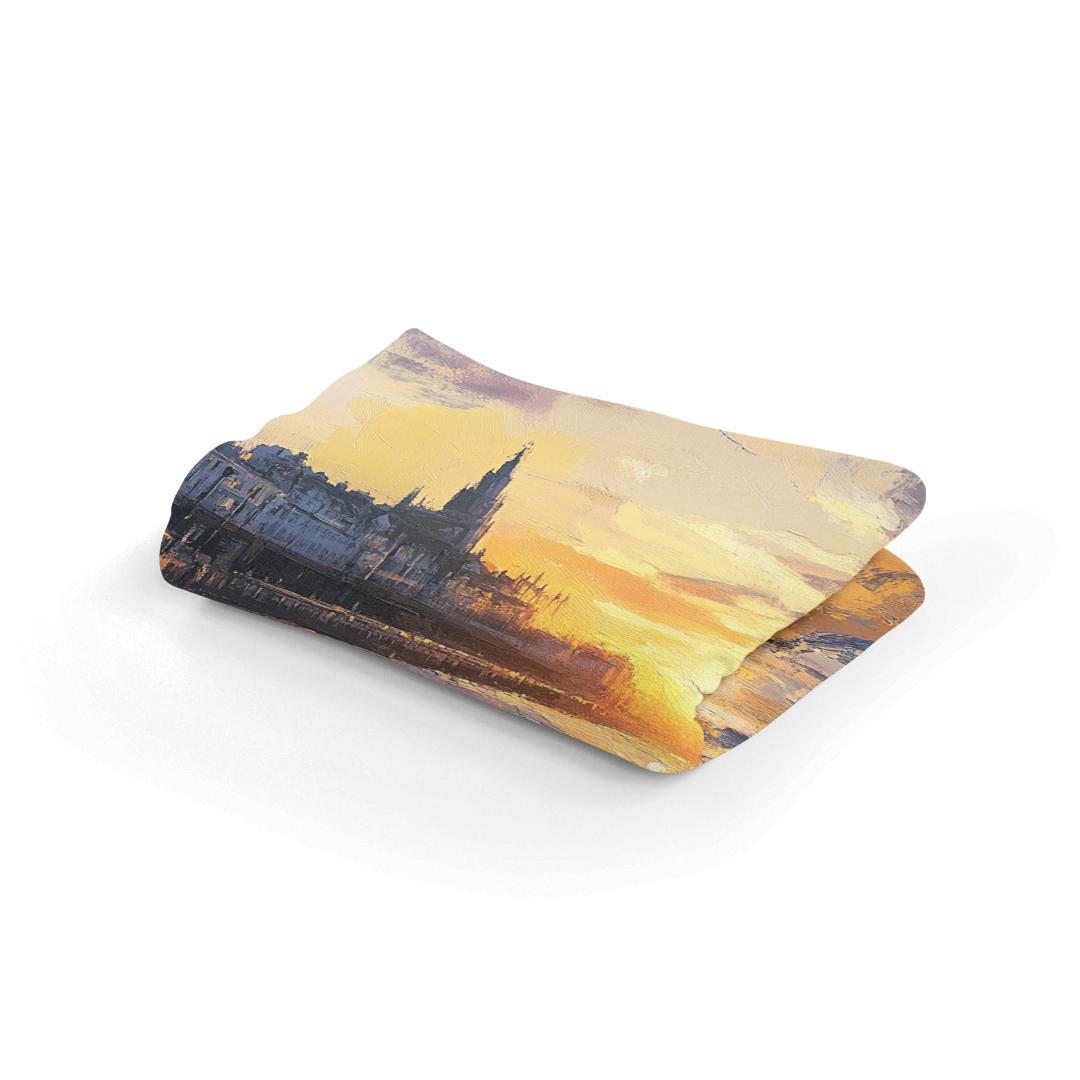Nostalgic Aberdeen Sunset Blanket