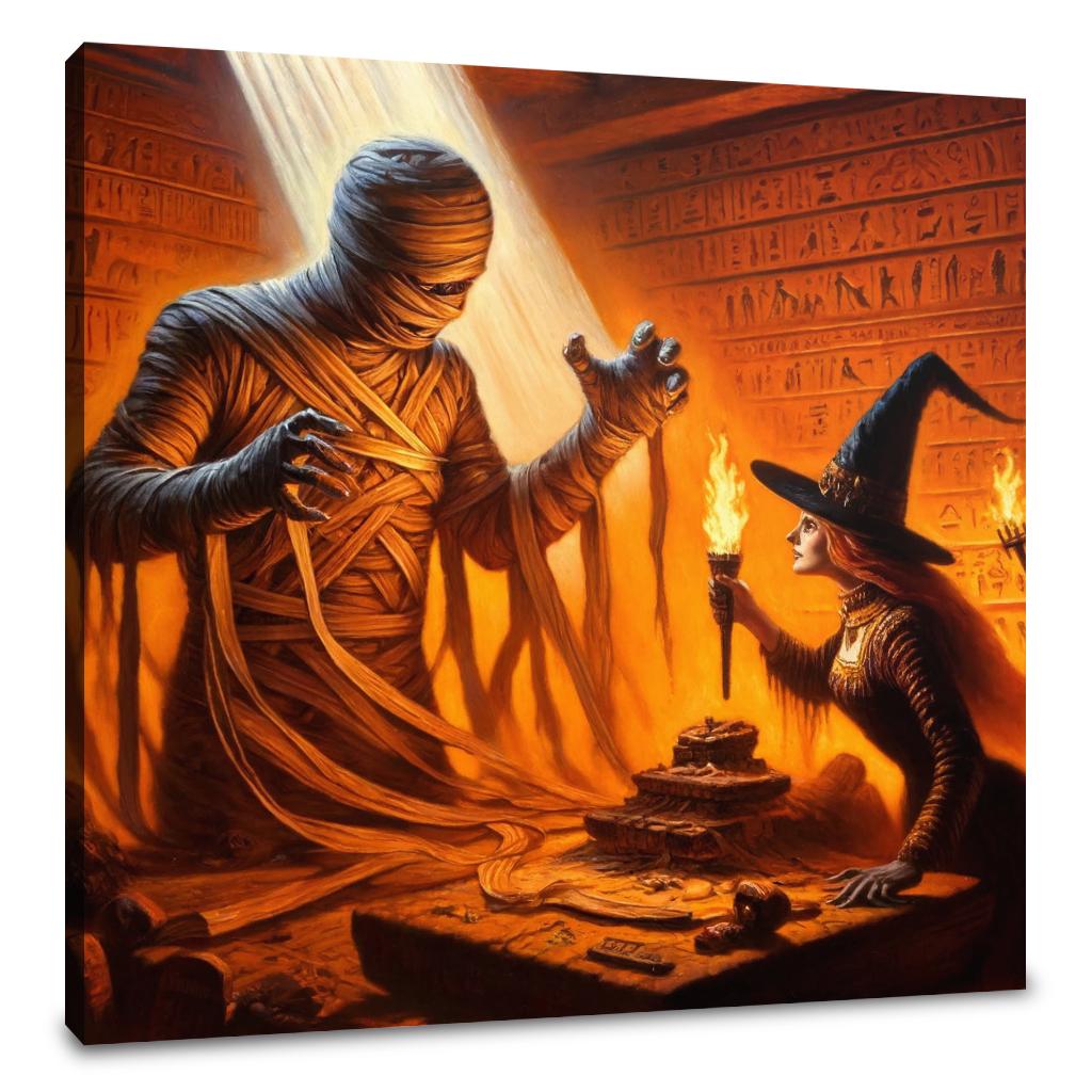 Tomb Confrontation Canvas