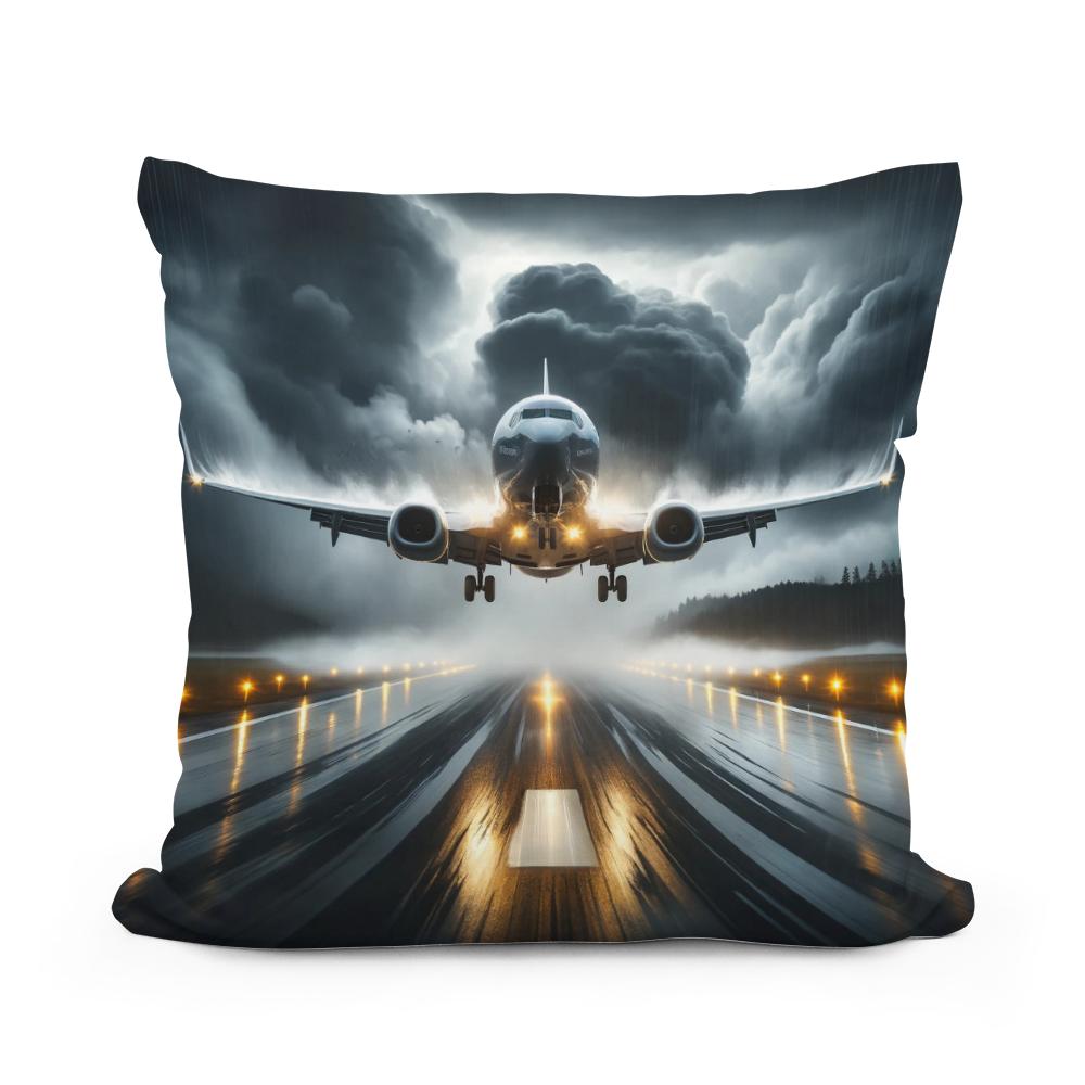 Stormy Descent Cotton Cushion