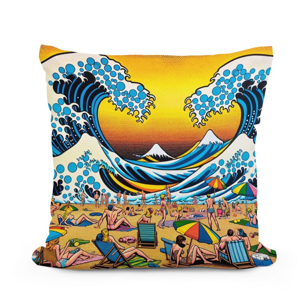 Seaside Pop Spectacle Cotton Cushion