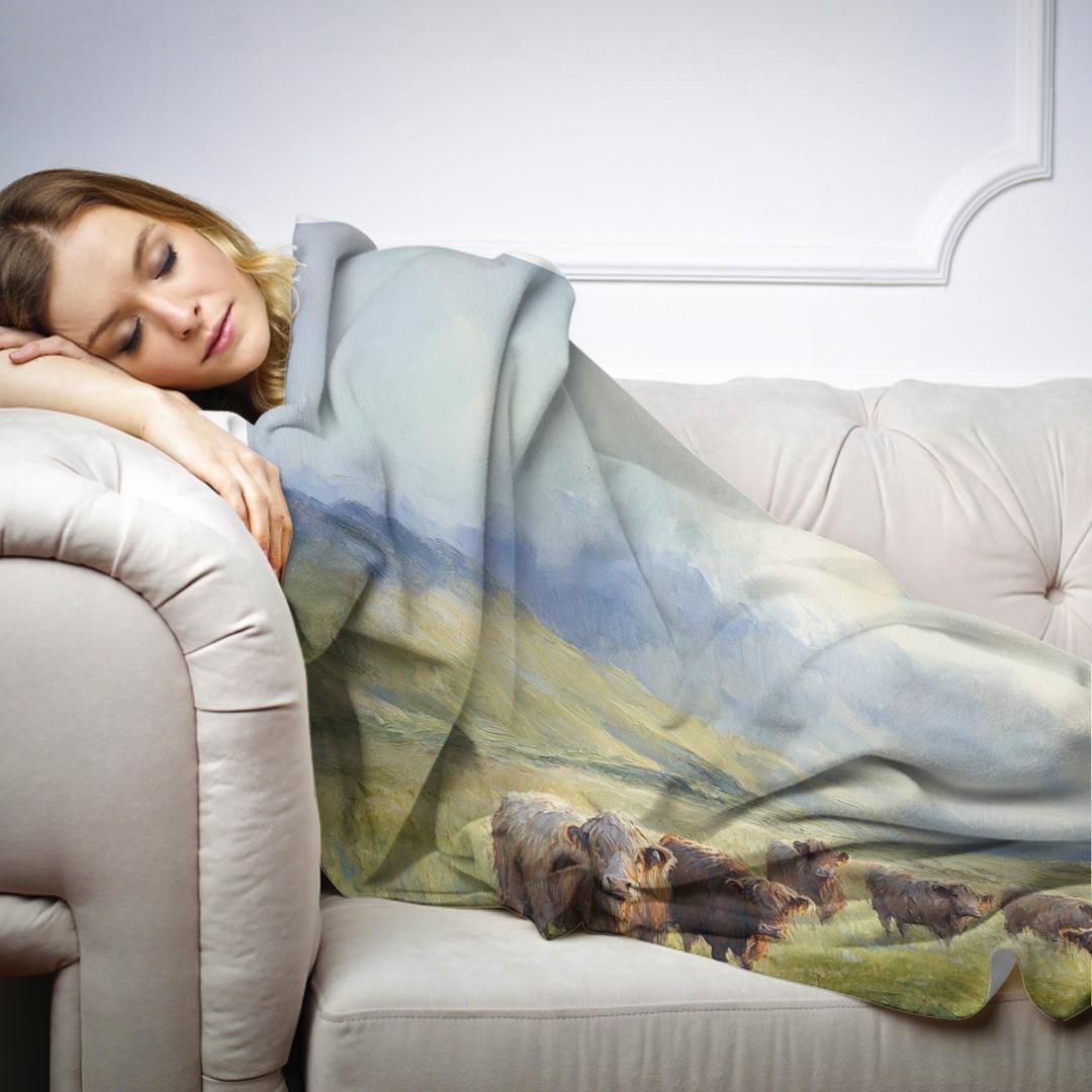 Highland Morning Serenity Blanket