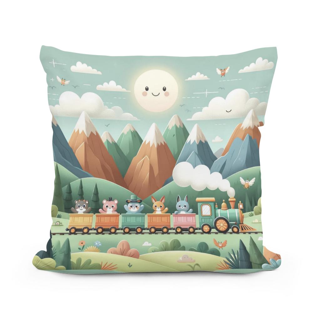 Mountain Express Cotton Cushion