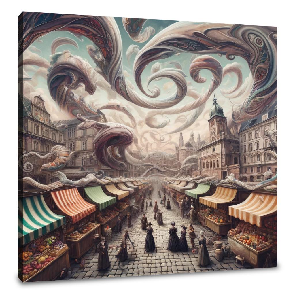Whimsical Naschmarkt Canvas
