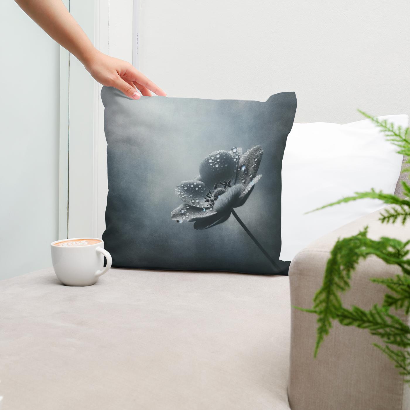 Dew-Kissed Solitude Cotton Cushion