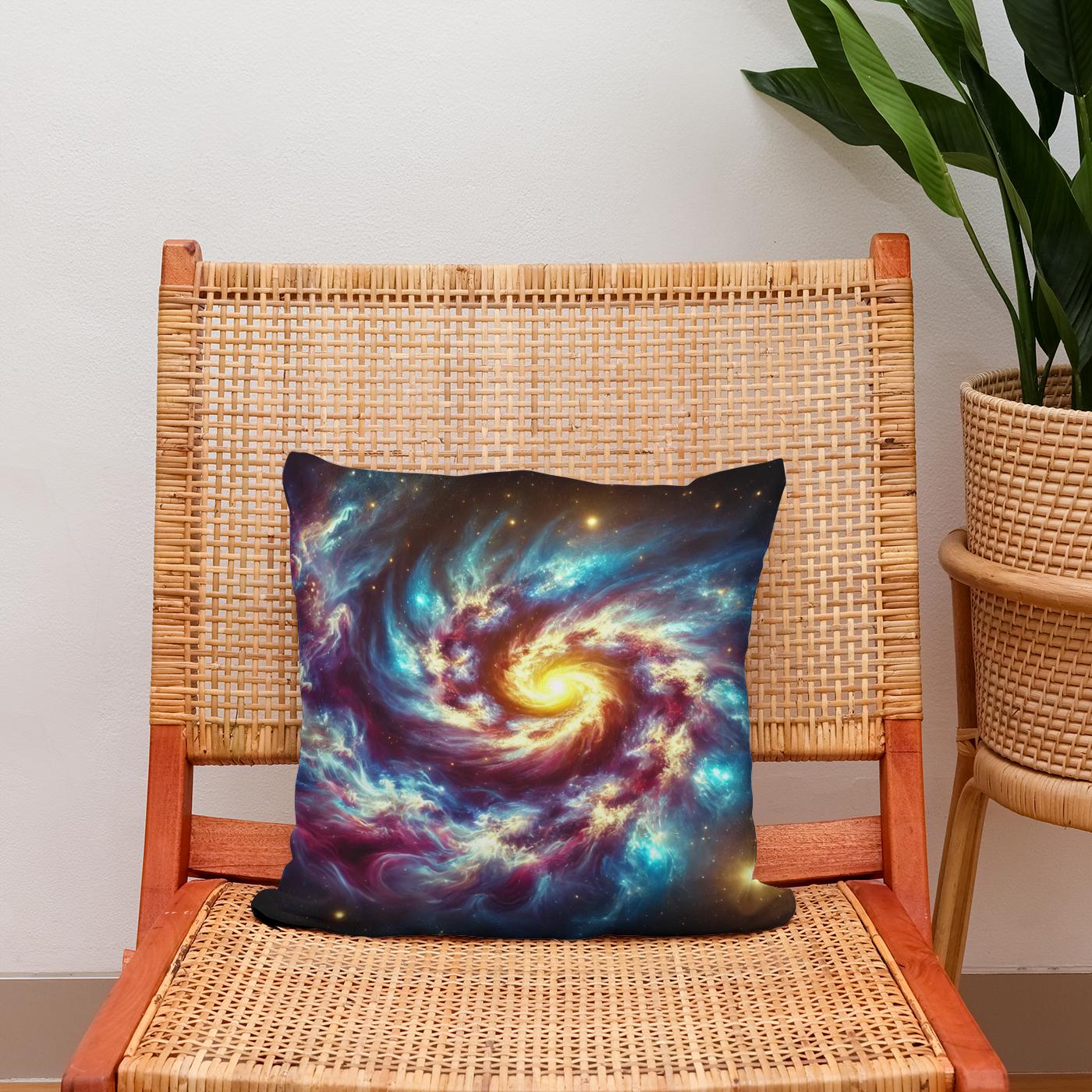 Galactic Whirl Cotton Cushion