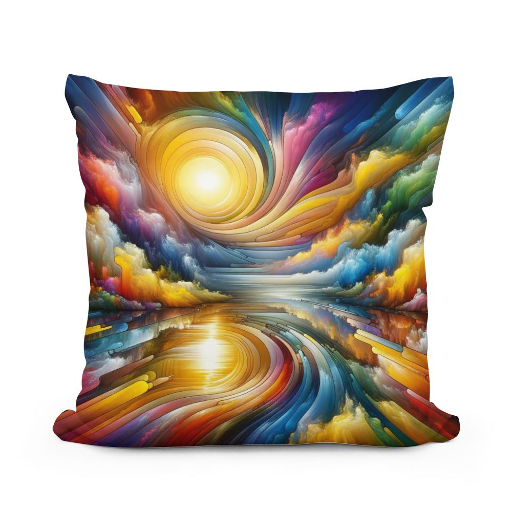 Prismatic Reflections Cotton Cushion