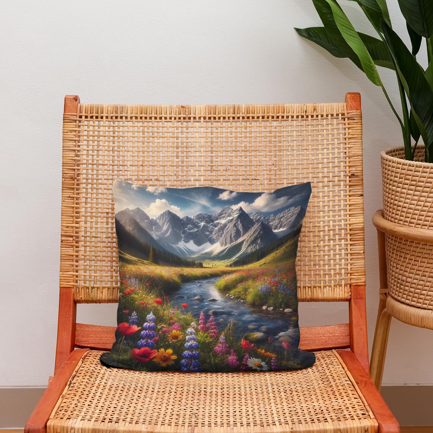 Mountain Harmony Cotton Cushion