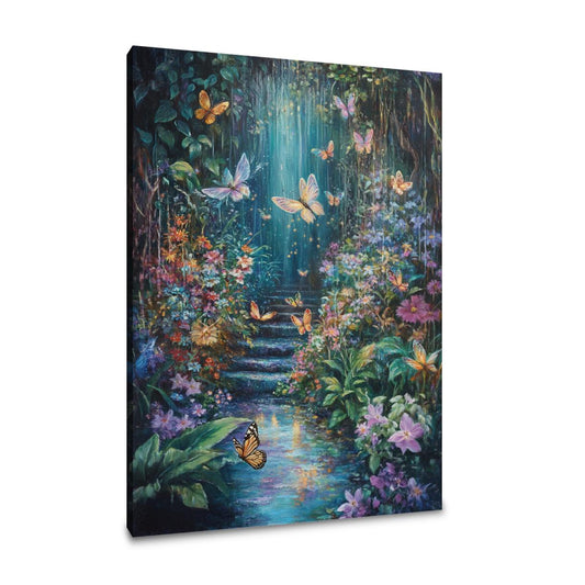 Whimsical Fairy Garden Canvas