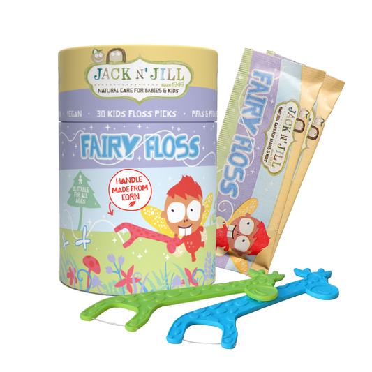 Jack N’ Jill Fairy Floss Kids Biodegradable Dental Flossers – 30 Pack