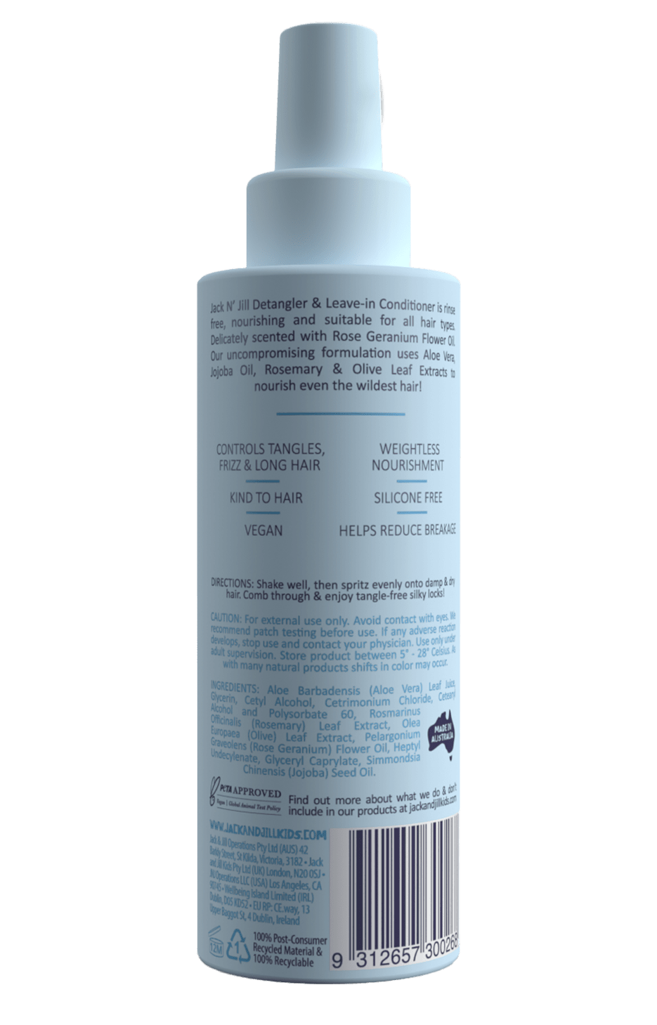 Jack N’ Jill Kids Detangler & Leave-In Conditioner Spray