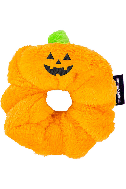 Jack-o'-Lantern Handmade Scrunchie