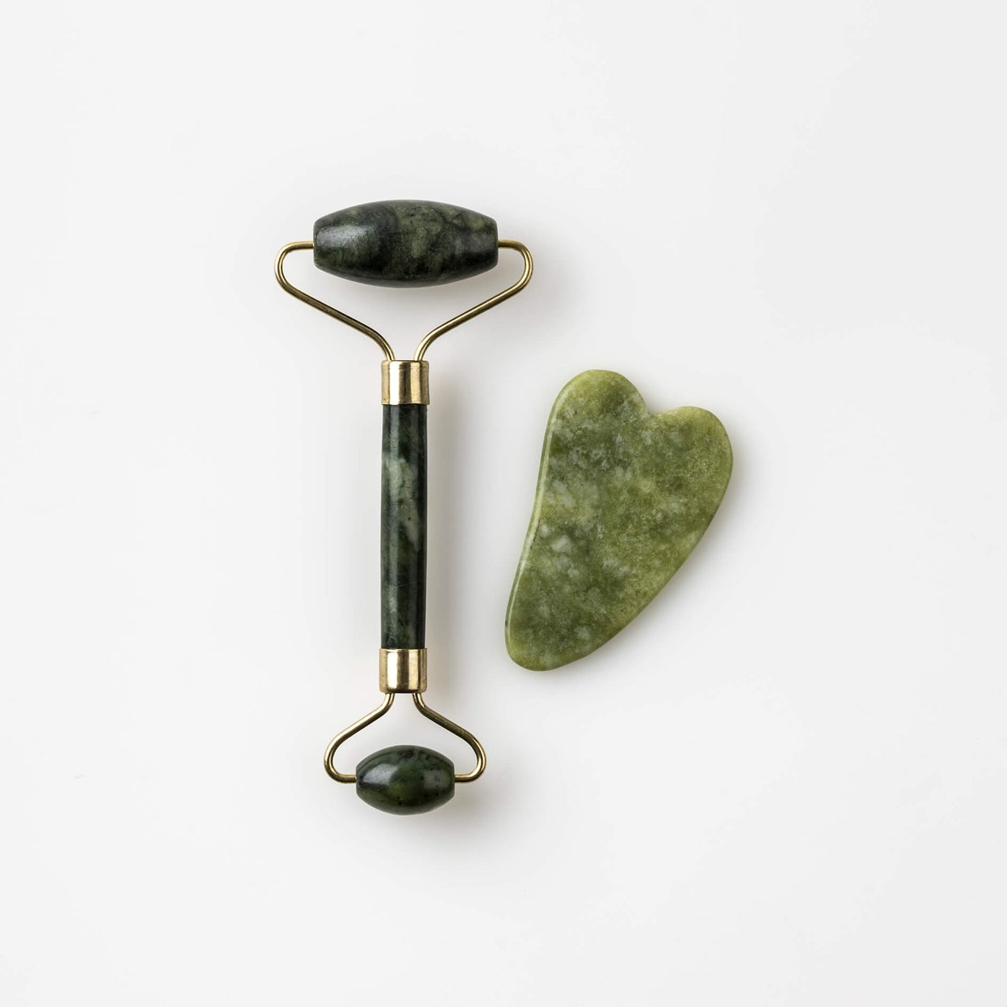 JADE ROLLER & GUA SHA STONE
