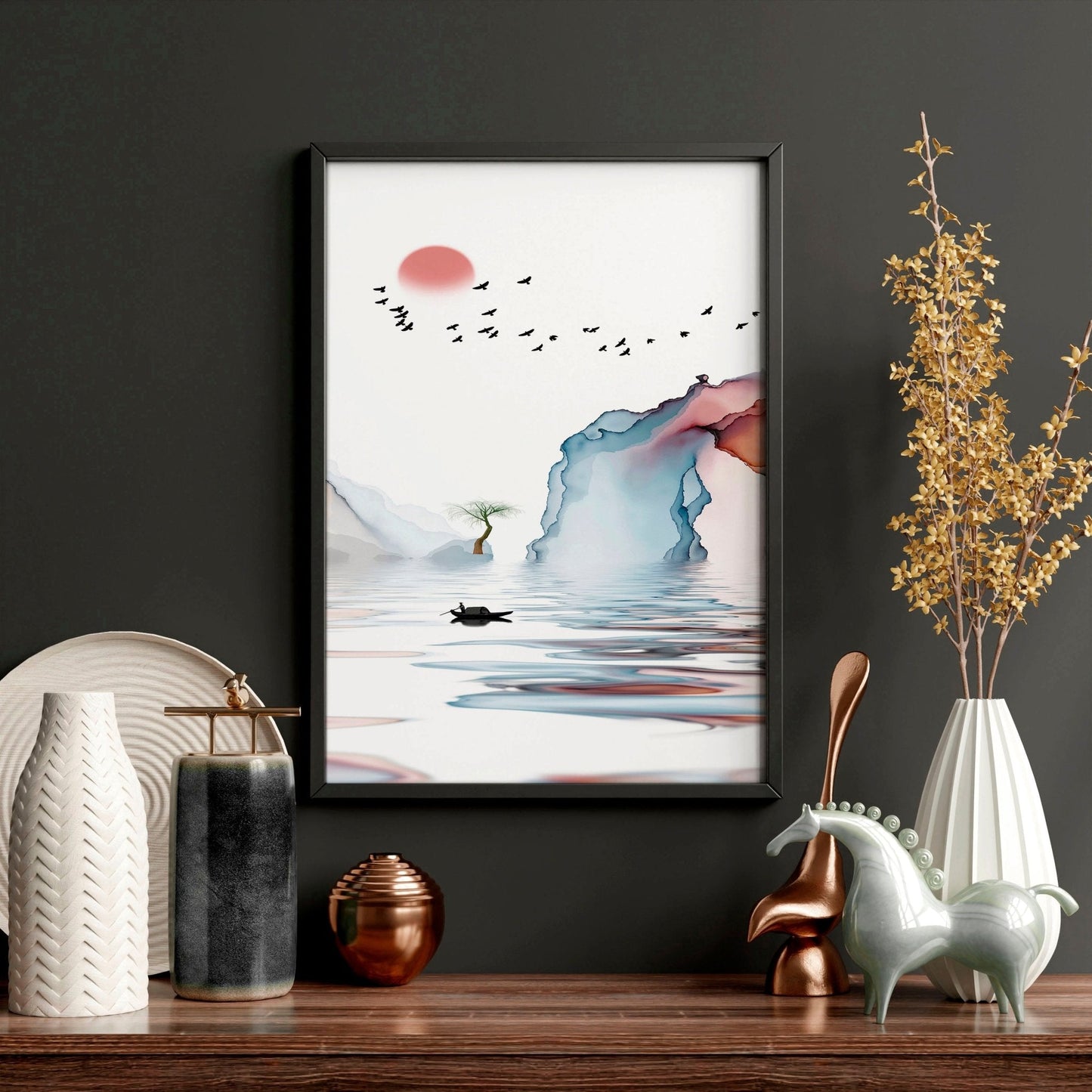 Japan print | set of 3 framed wall art prints