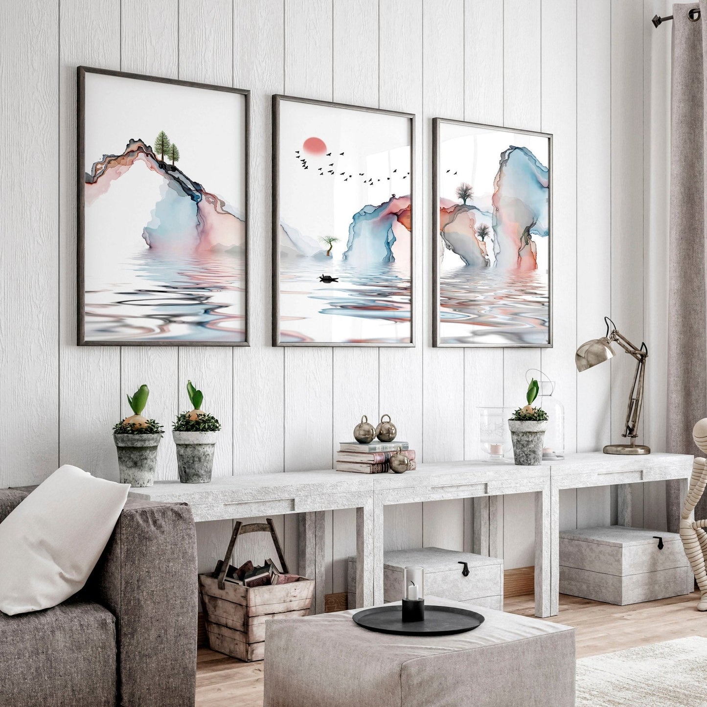 Japan print | set of 3 framed wall art prints