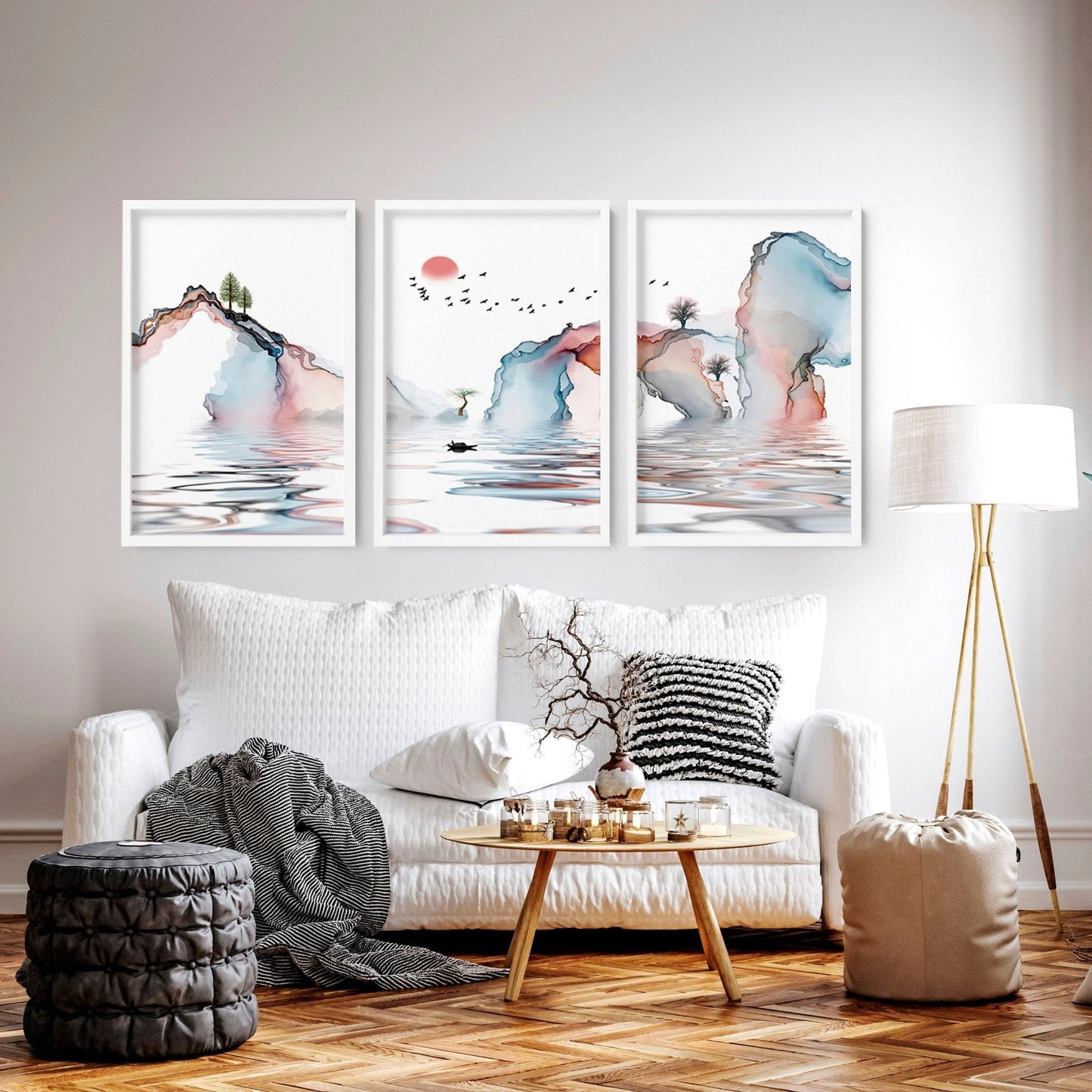 Japan print | set of 3 framed wall art prints
