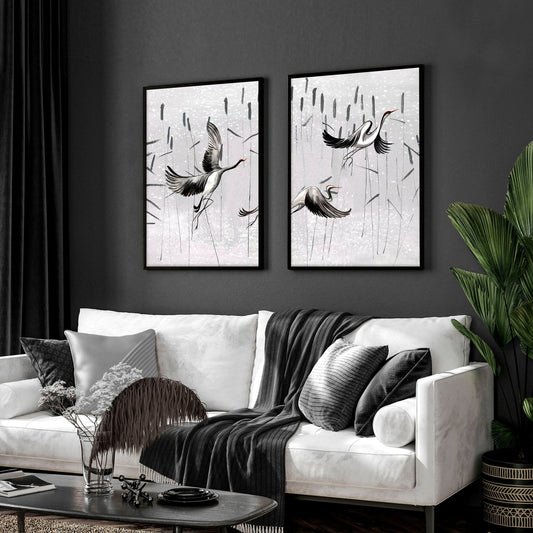 Japanese print art | set of 2 wall art prints