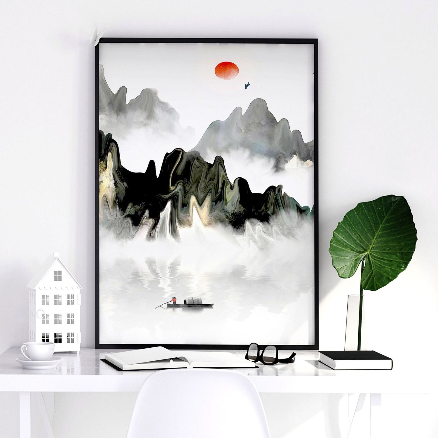 Art for a bedroom | set of 3 Japanese wall art