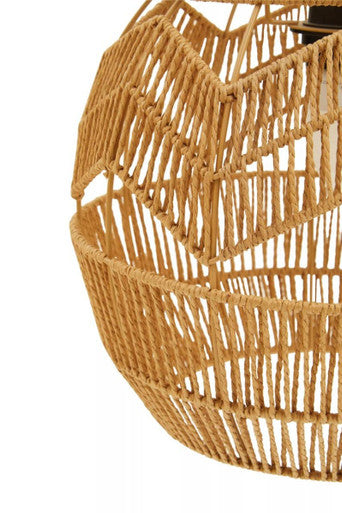 Natural Paper Rope Pendant Light | Jaya