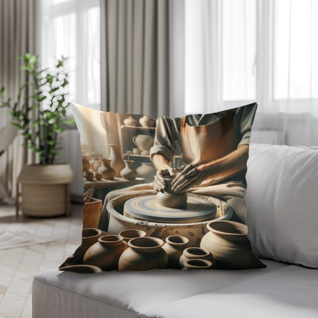 Earthen Hands Cotton Cushion
