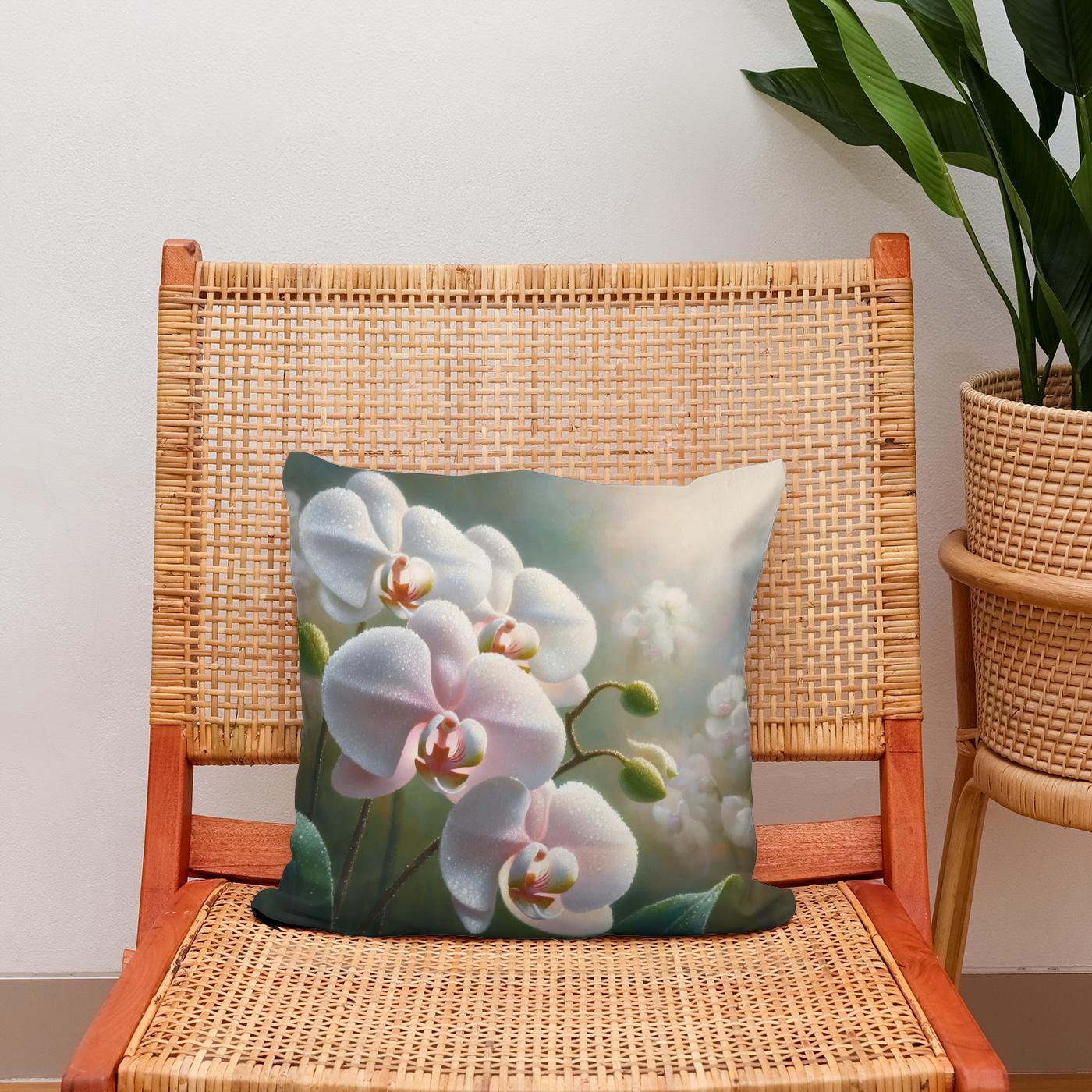 Orchid Whisper Cotton Cushion